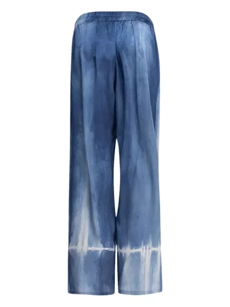 Pantaloni Sleep No More de mătase albastru