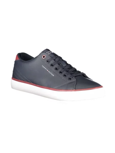 Lniane trampki Tommy Hilfiger czarne