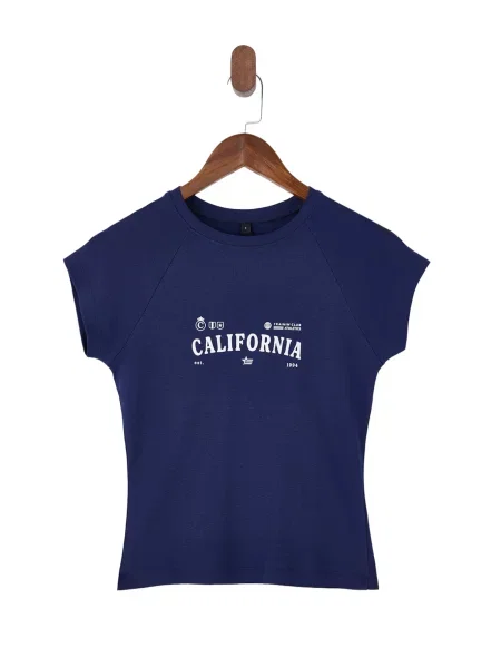 Trendyol Tricou bleumarin alb