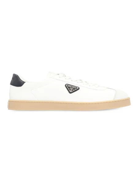 Sneakersy Prada skórzane białe