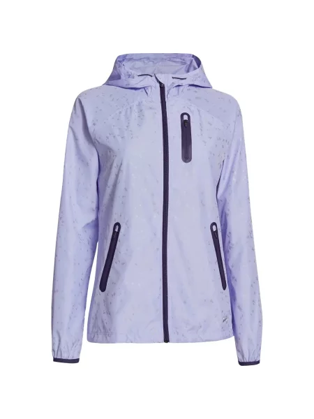 Geacă Under Armour cu glugă violet