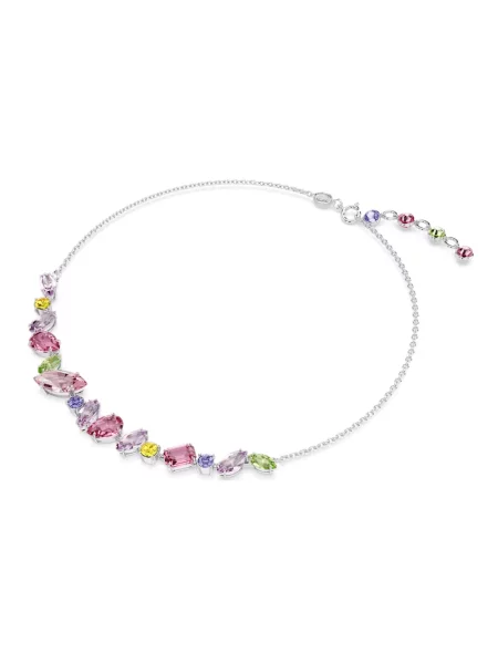 Naszyjnik Swarovski szary