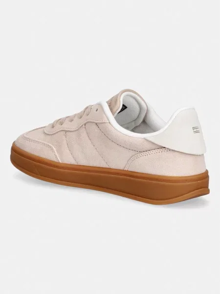 Tommy Hilfiger TH HERITAGE MONOGRAM SNEAKER sneakersy zamszowe beżowe