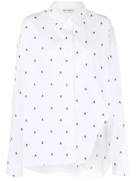 Cămașă The Attico cu imagine alb