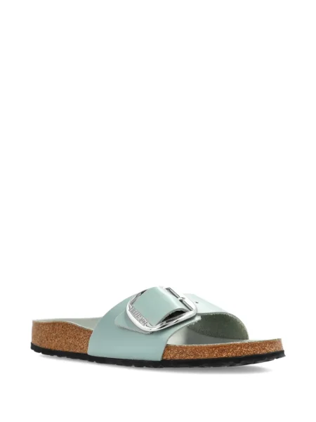 Kožne sandale Birkenstock sa kopčom plava