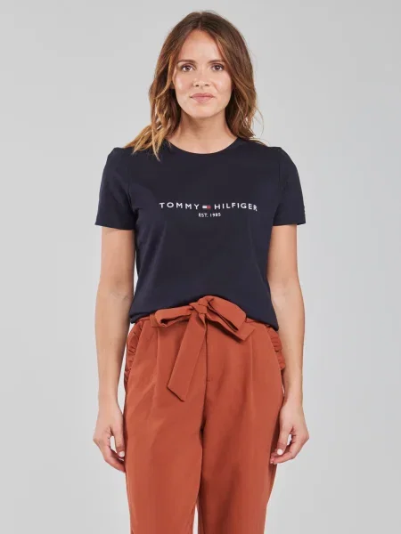 Tommy Hilfiger Póló Heritage C-Nk Sötétkék kék