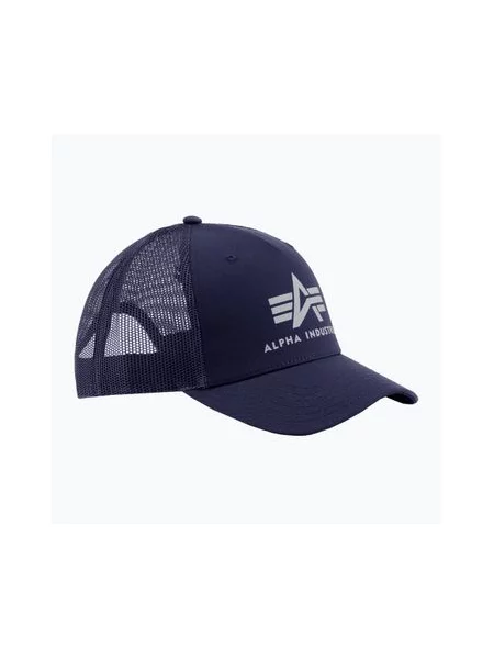 Бейсболка Alpha Industries Basic Trucker реп.синя синя