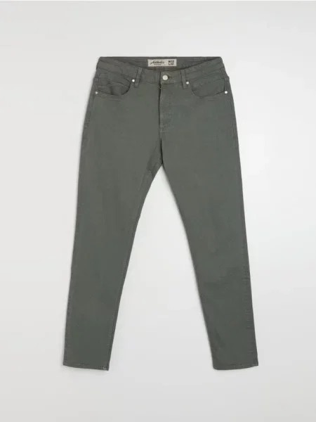 Sinsay Jeansy slim fit zielony
