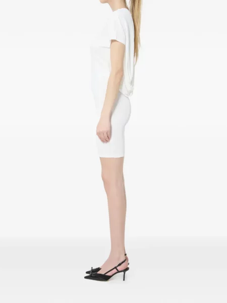 Rochie mini Jacquemus drapată alb