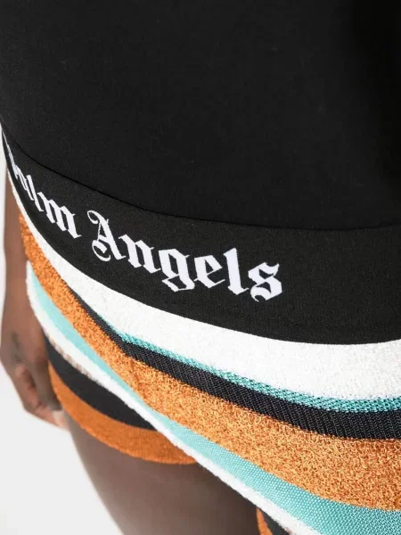 Πλεκτά σορτς Palm Angels καφέ