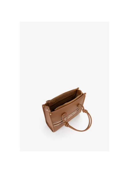 Crossbody kabelka Valentino z ekologickej kože hnedá