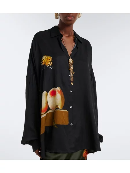 Cămașă Dries Van Noten cu imagine