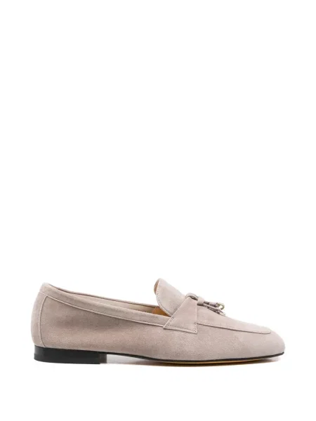 Pantofi loafer Doucal's din piele de căprioară gri
