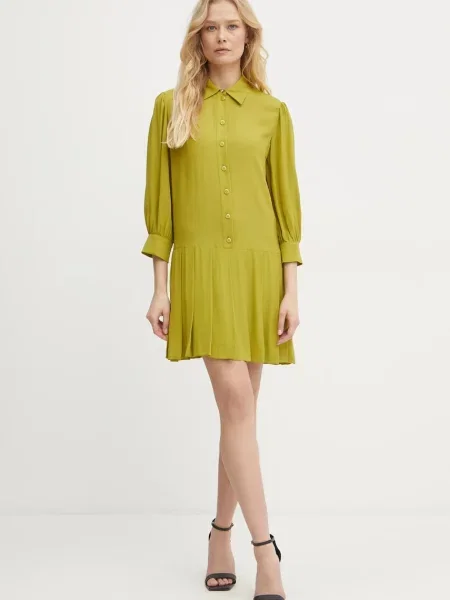 Liu Jo sukienka mini rozkloszowana zielony