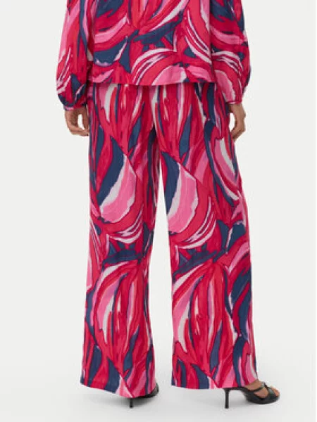 Vero Moda Szövet nadrág Vera Wide Leg rózsaszín
