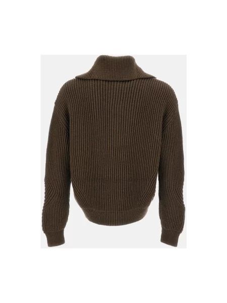 Sweter Dries Van Noten wełniany brązowy