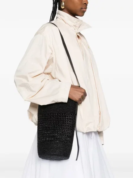 Geantă bucket Khaite negru