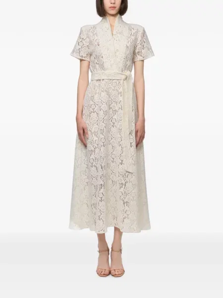 Cu centură rochie midi Atu Body Couture din dantelă