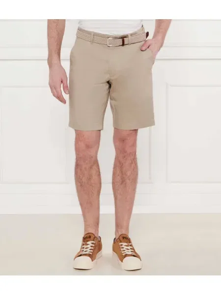Calvin Klein Rövidnadrág SATEEN | stretch bézs