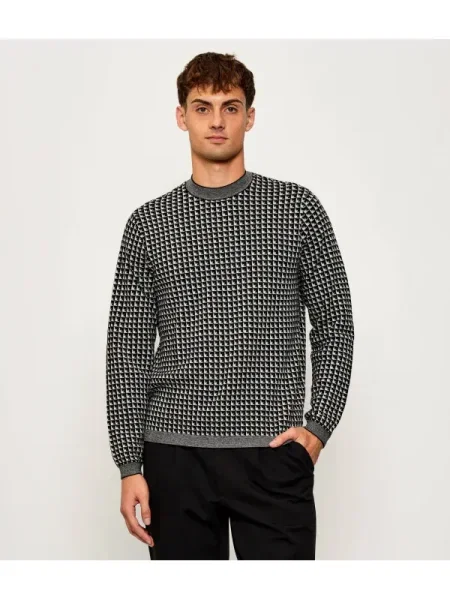 Emporio Armani De lână pulover negru