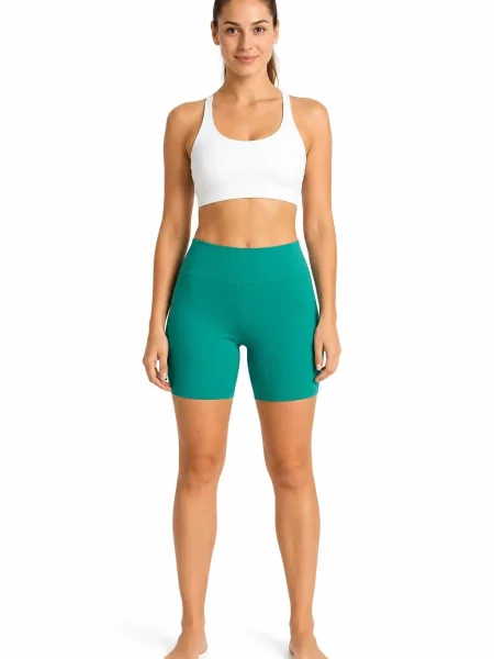Krótkie legginsy 4F zielone