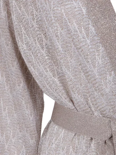 Cu centură cardigan D.exterior tricotate