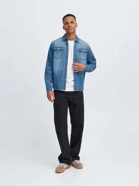 BLEND Cămașă BHDARGO denim albastru
