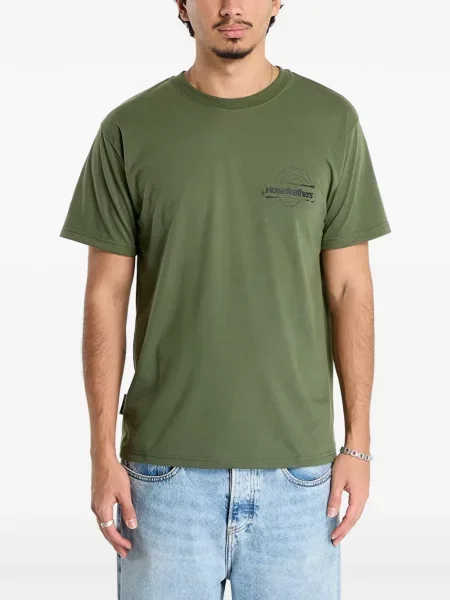 Tricou Horsefeathers cu imagine verde