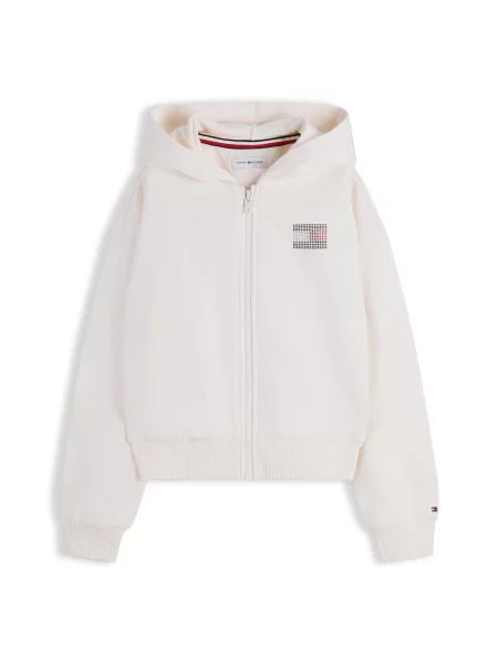 TOMMY HILFIGER Hanorac roșu / argintiu alb