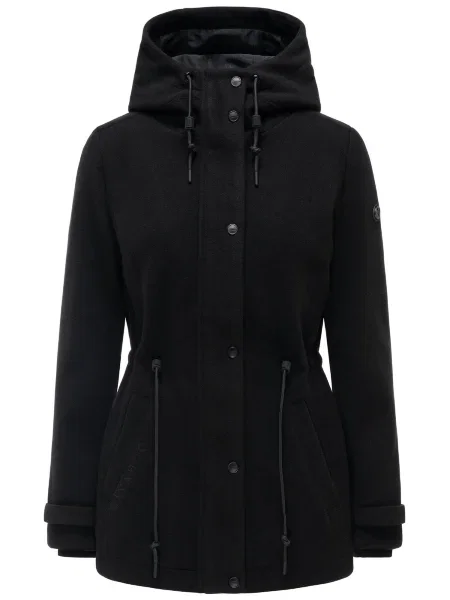 NAVAHOO Palton de primăvară-toamnă Lächelstern negru