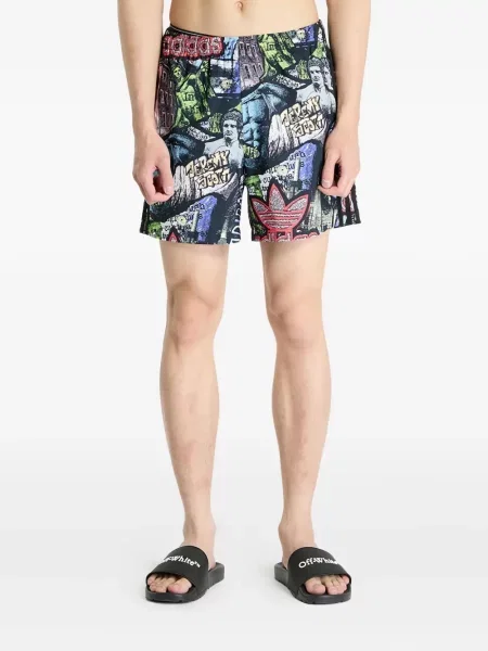 Top Adidas cu imagine alergare maro