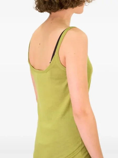 Top La Rose tricotate verde