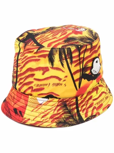 Šešir Palm Angels s printom s tropskim uzorkom žuta