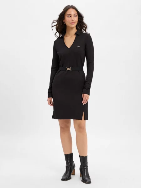 Liu Jo Collection Sukienka Kobiety jednolity M czarny