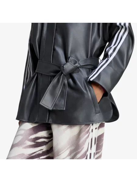 Adidas Μπουφάν μεταβατικό Adilenium Season 6 Pleather μαύρο