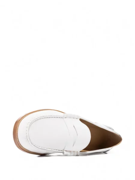 Pantofi loafer Rhude din piele alb