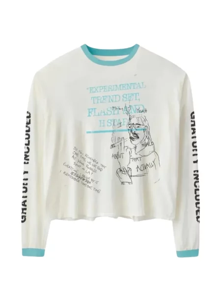 Lung tricou Stadium Goods® cu imagine alb