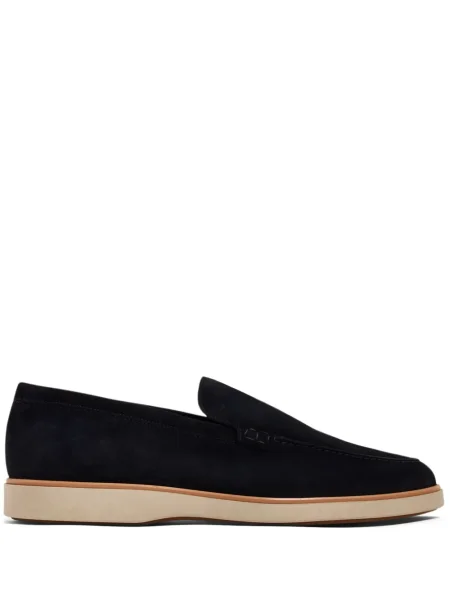 Pantofi loafer Magnanni din piele de căprioară albastru