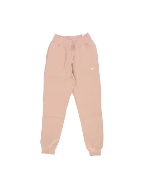 Spodnie dresowe Nike z wysoką talią różowe