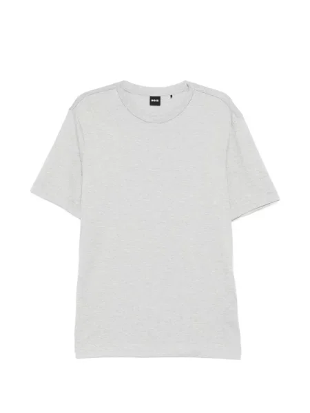 Tricou Boss cu decolteu rotund gri