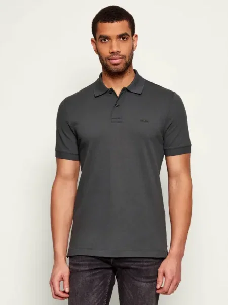BOSS BLACK Polo Pallas | | pique negru