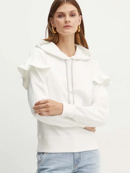 Суичър с качулка Silvian Heach с качулка бежово