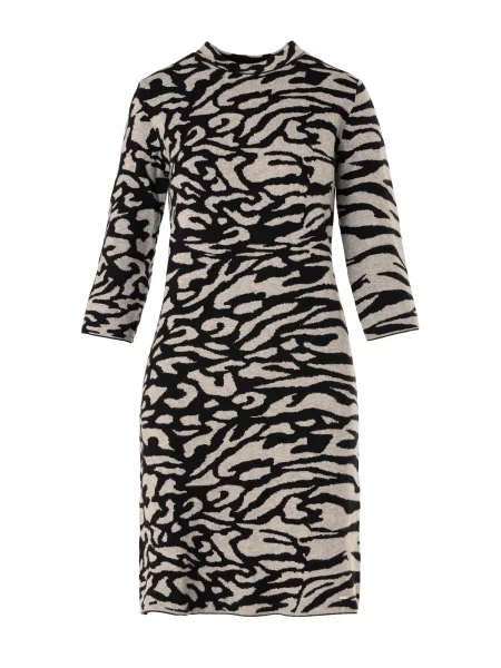 Quiosque Rochie tricotat pielii negru