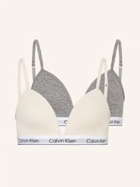Strečová podprsenka Calvin Klein bílá