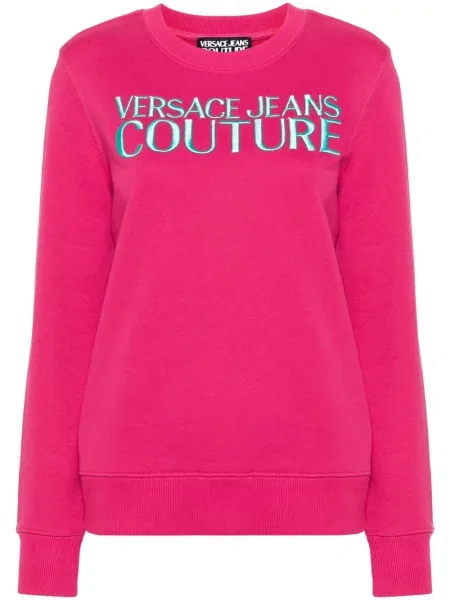 Суитчър Versace Jeans Couture бродиран розово