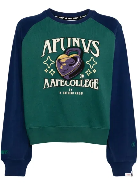 Hanorac Aape By A Bathing Ape cu imagine verde