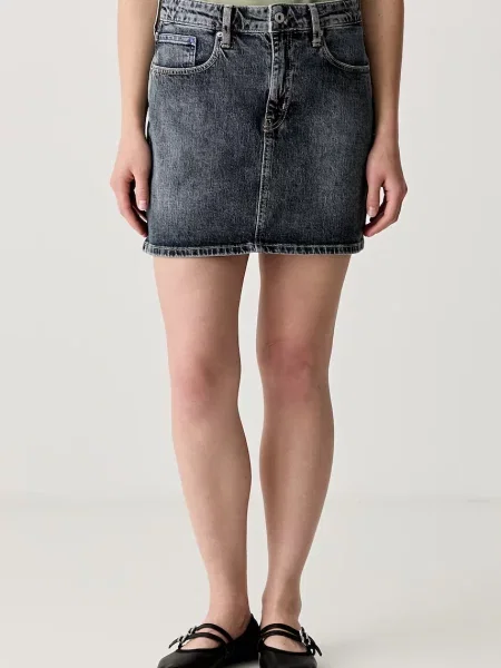 KARL LAGERFELD JEANS Sukňa tmavomodrá modrá