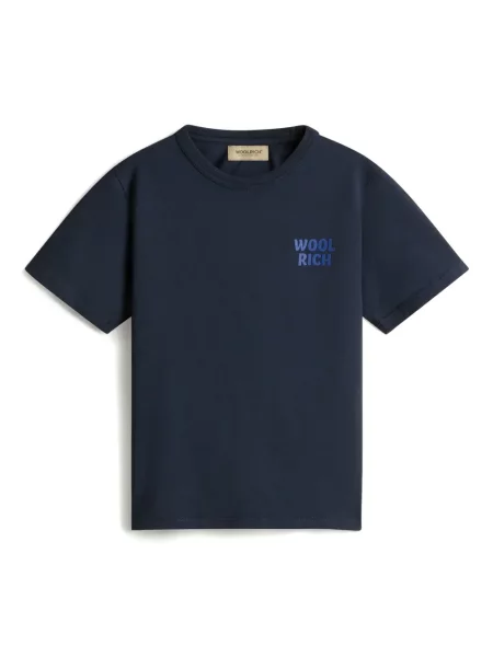 Koszulka dziecięca Woolrich niebieska