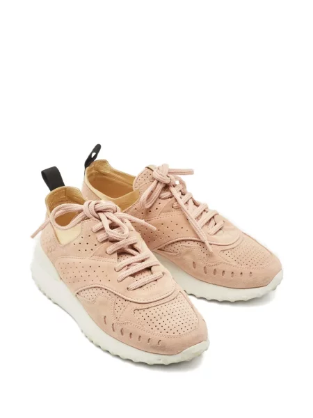 Sneakerși Tod's din piele roz