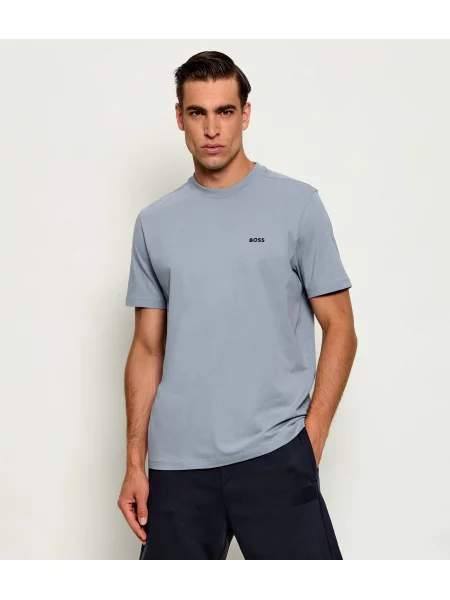 BOSS Tricou Albastru deschis gri